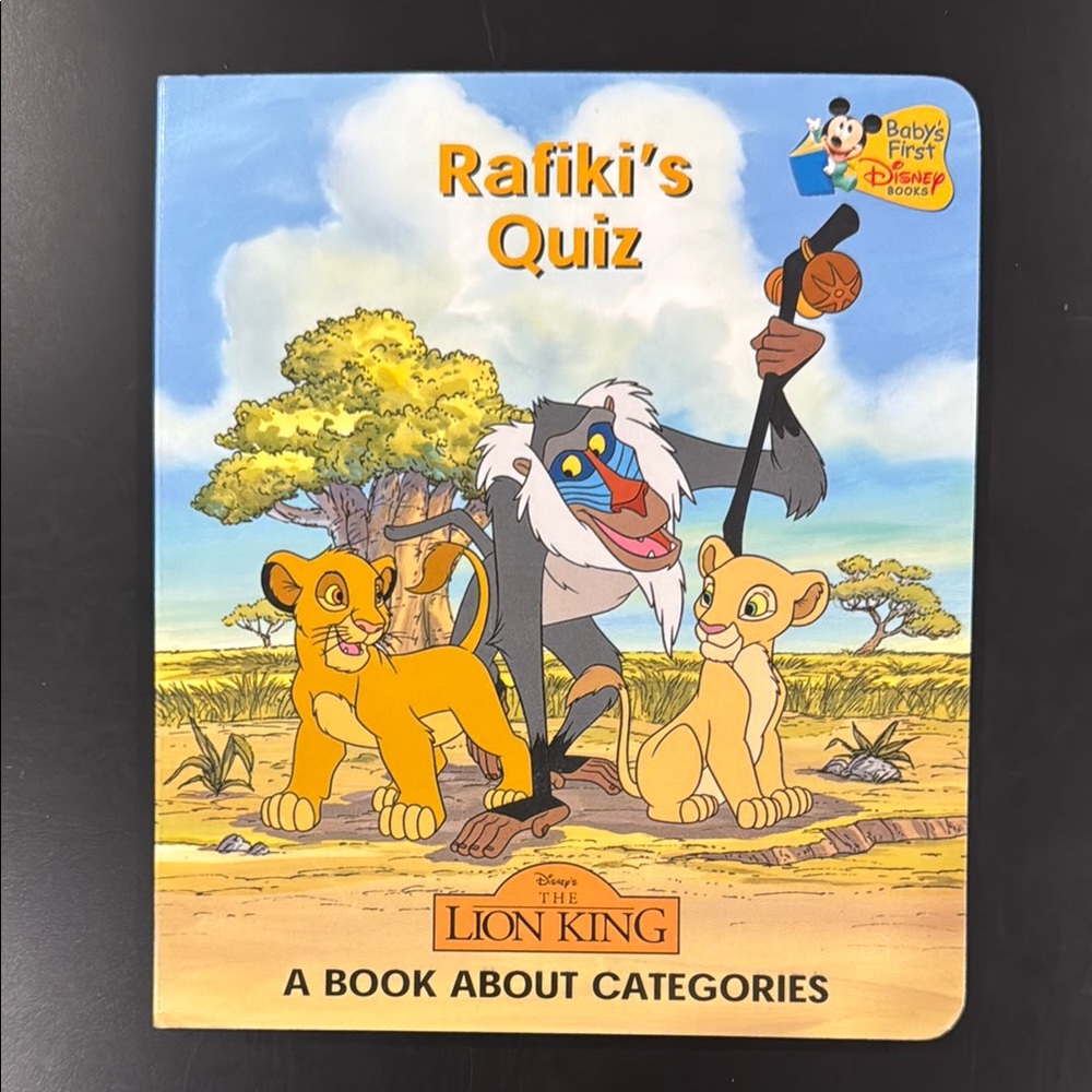 Disney’s The Lion King: Rafiki’s Quiz - Hardcover Children’s Board Book
